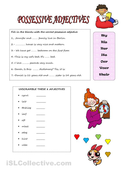 Exercises and worksheets - My English Classes